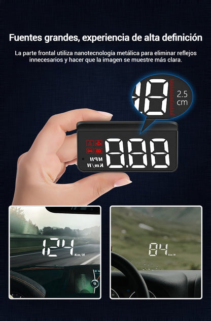 OBD2 HUD Car Head Up Display Proyector Velocímetro