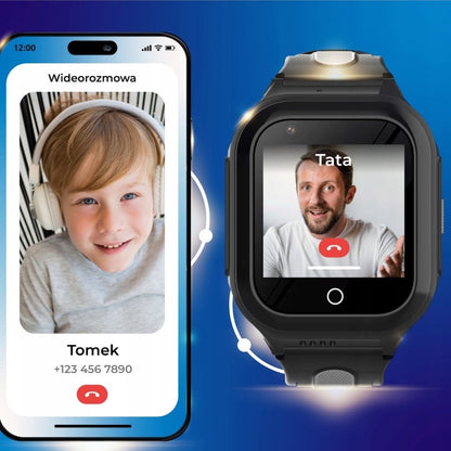 Smartwatch Dla Dzieci KT24s Zegarek Telefon GPS Sms Rozmowy MP3 Wibracja Z Grami