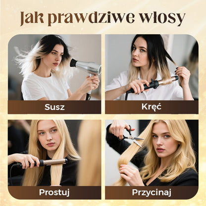 Top Layered Bangs Hairpiece dla kobiet z przerzedzonymi włosami